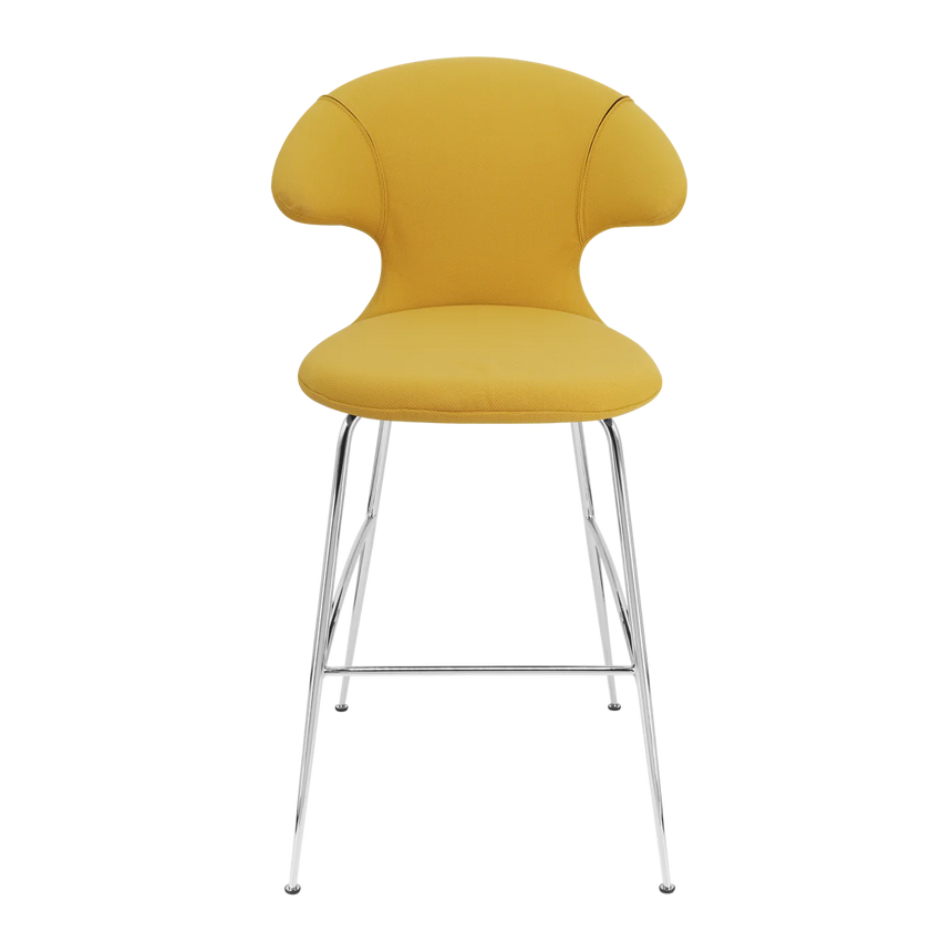 Time Flies szövet bárszék ezüst lábbal