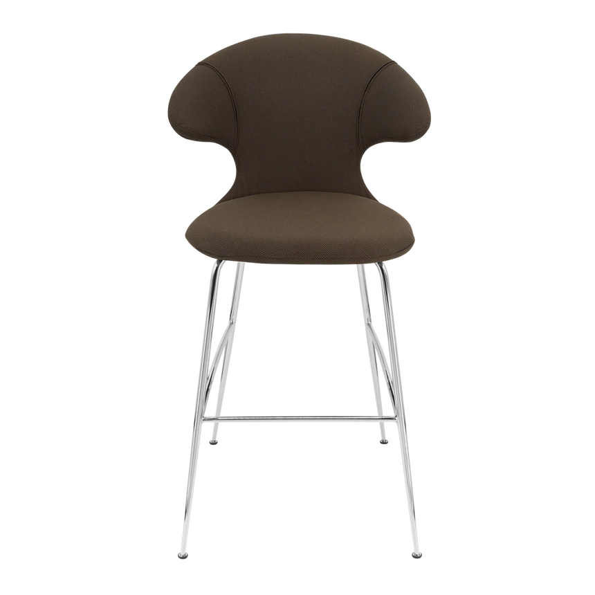 Time Flies szövet bárszék ezüst lábbal