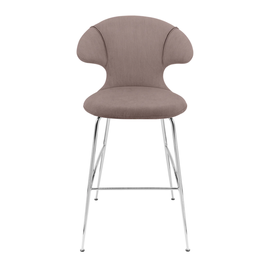 Time Flies szövet bárszék ezüst lábbal