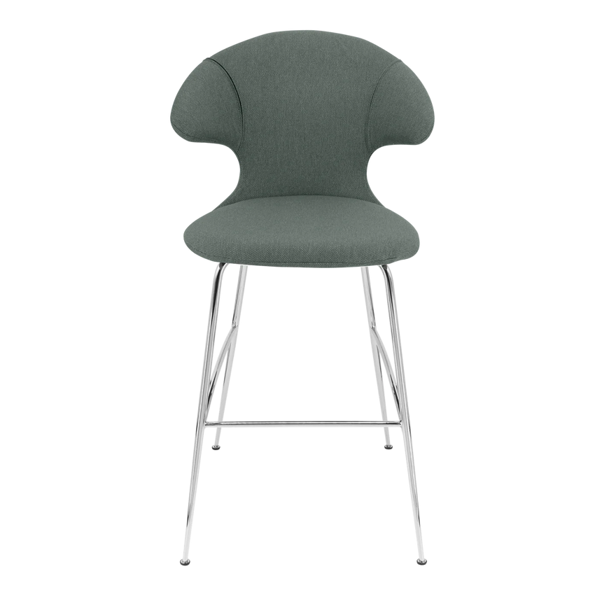 Time Flies szövet bárszék ezüst lábbal