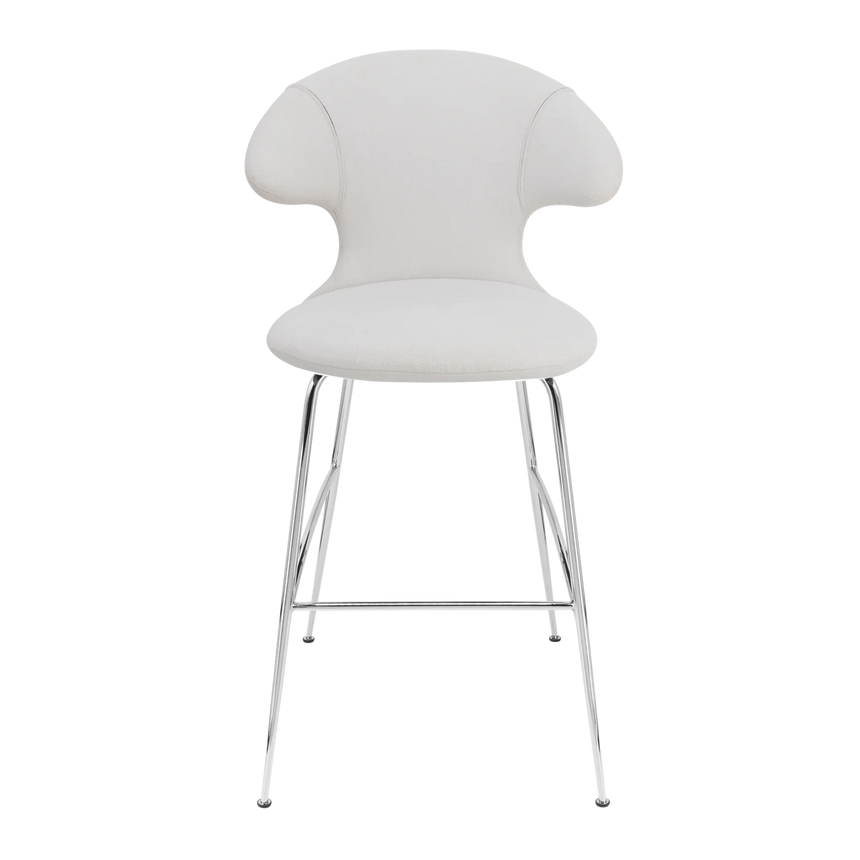 Time Flies szövet bárszék ezüst lábbal