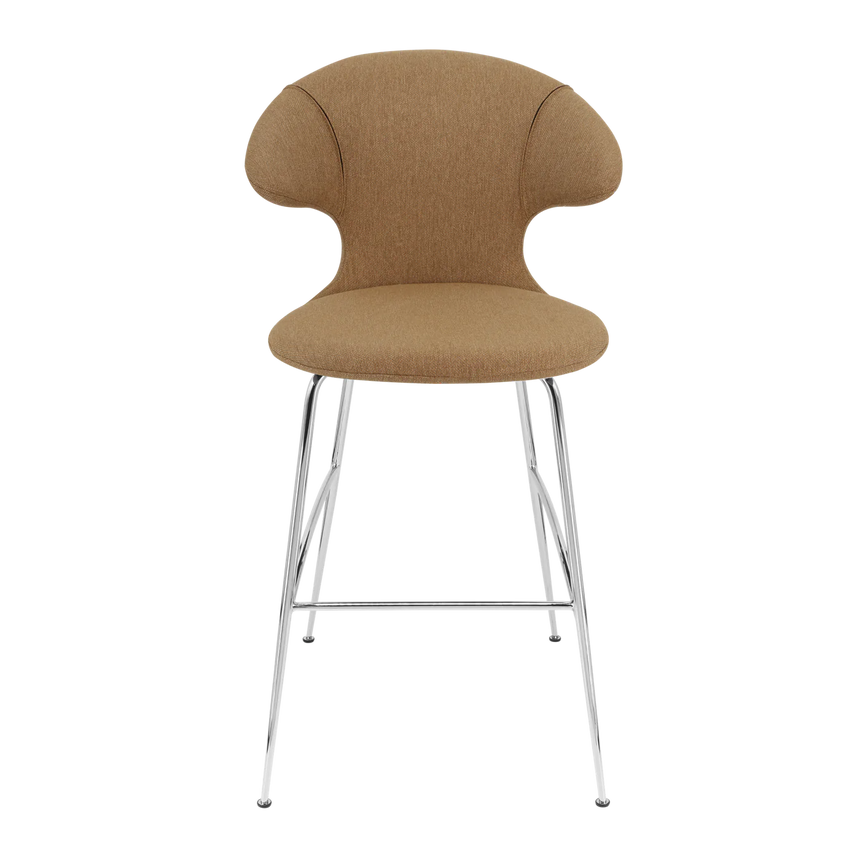 Time Flies szövet bárszék ezüst lábbal