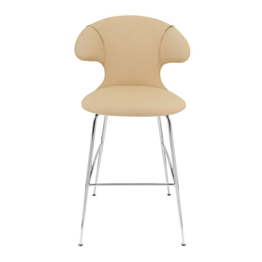 Time Flies szövet bárszék ezüst lábbal