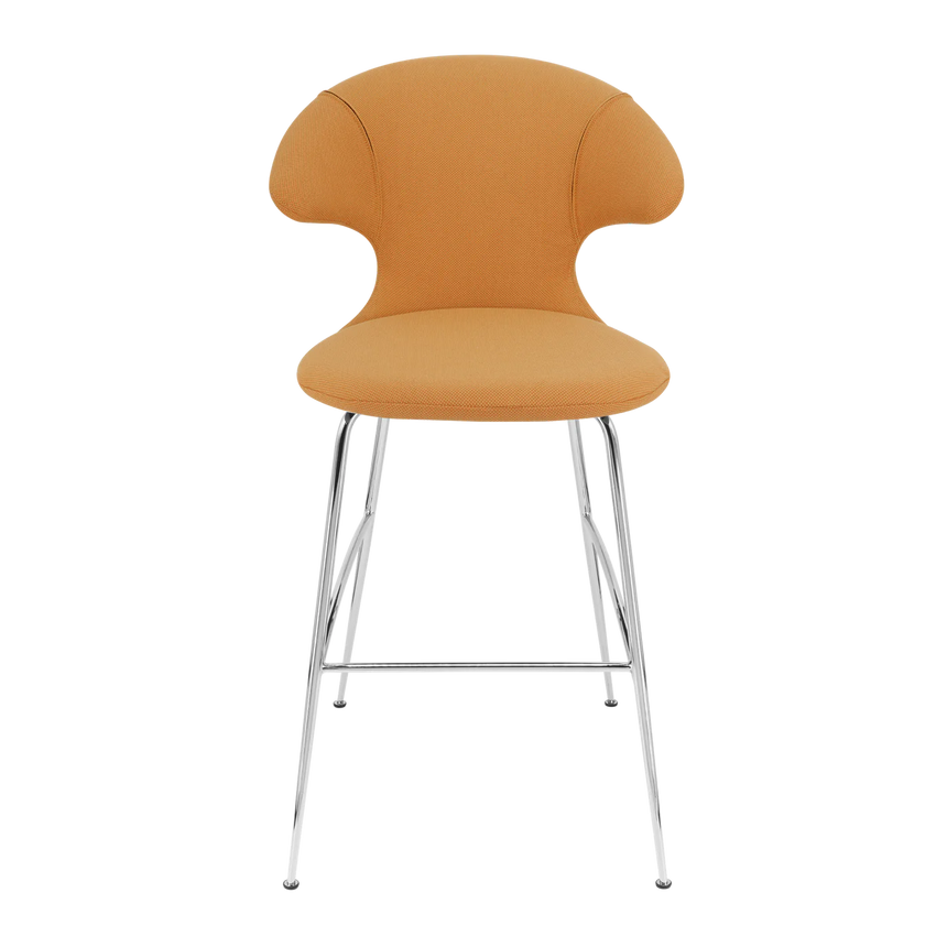 Time Flies szövet bárszék ezüst lábbal