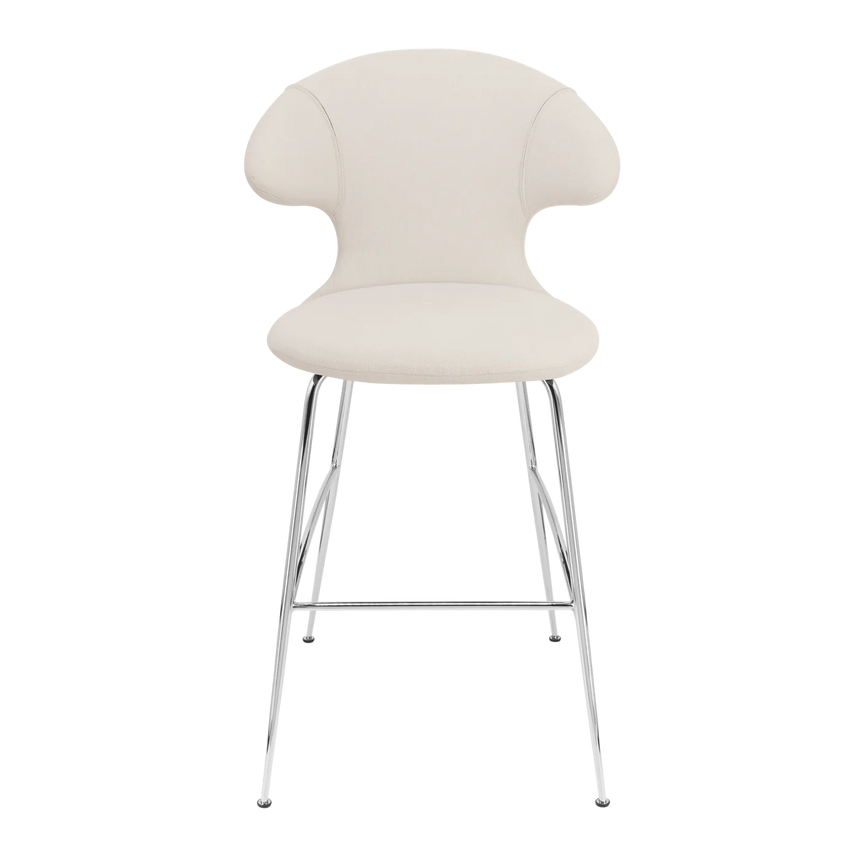 Time Flies szövet alacsony bárszék ezüst lábbal