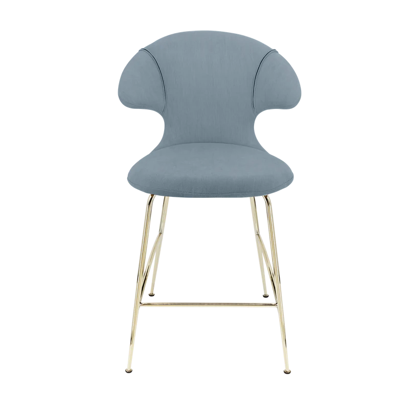 Time Flies szövet alacsony bárszék réz lábbal