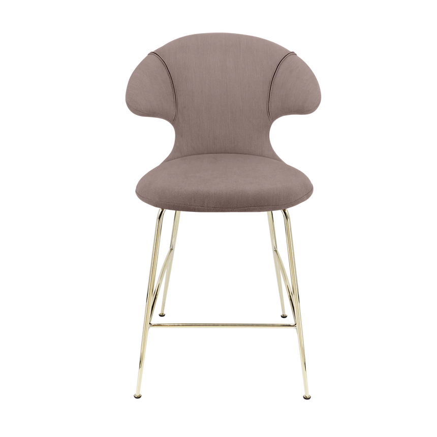 Time Flies szövet alacsony bárszék réz lábbal