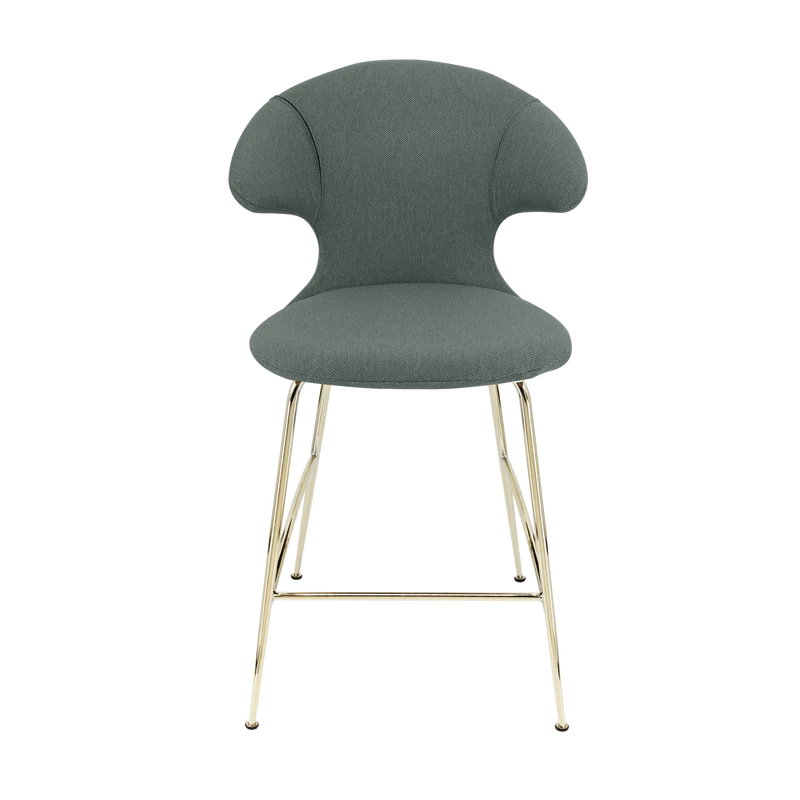 Time Flies szövet alacsony bárszék réz lábbal