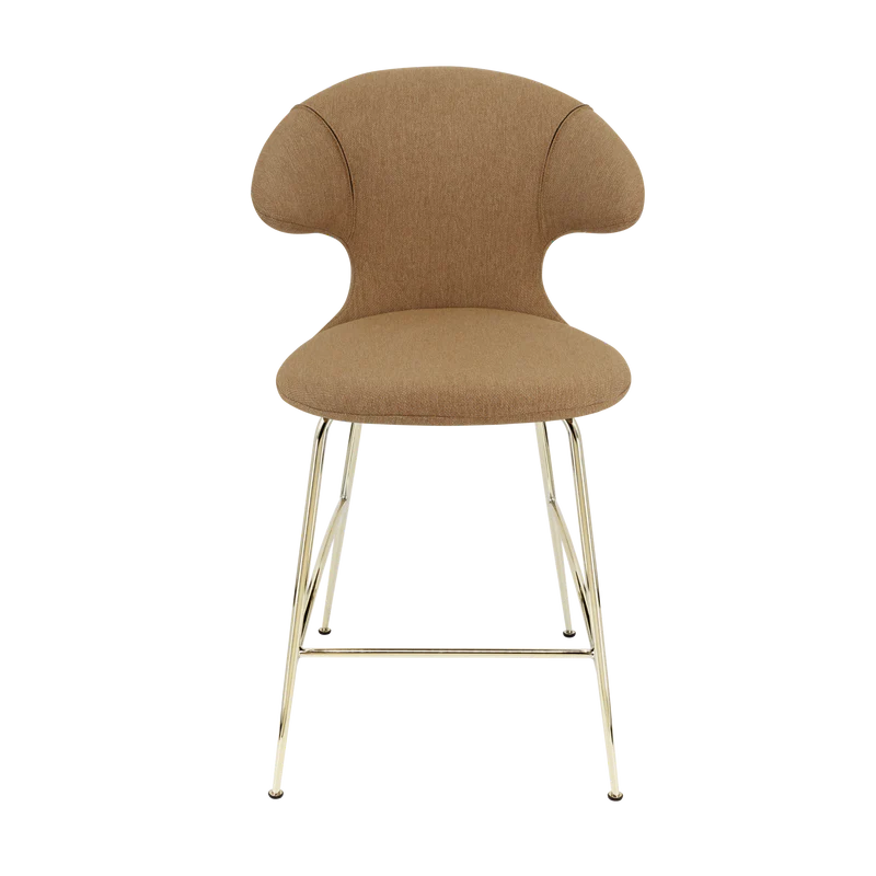 Time Flies szövet alacsony bárszék réz lábbal