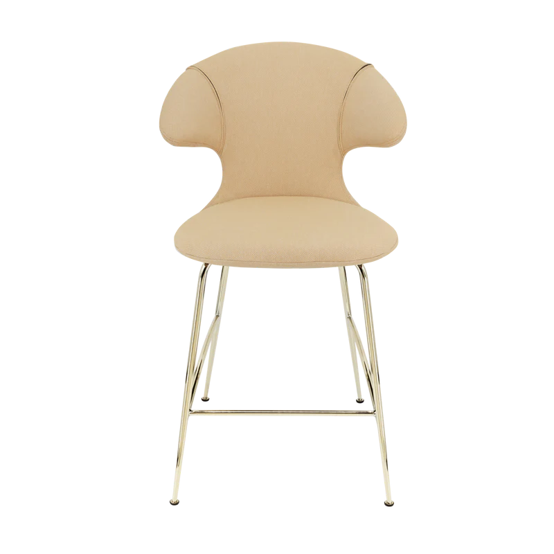 Time Flies szövet alacsony bárszék réz lábbal