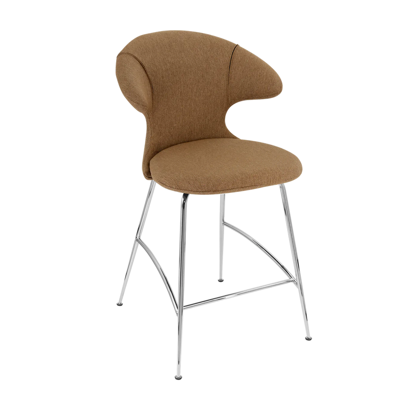 Time Flies szövet alacsony bárszék ezüst lábbal