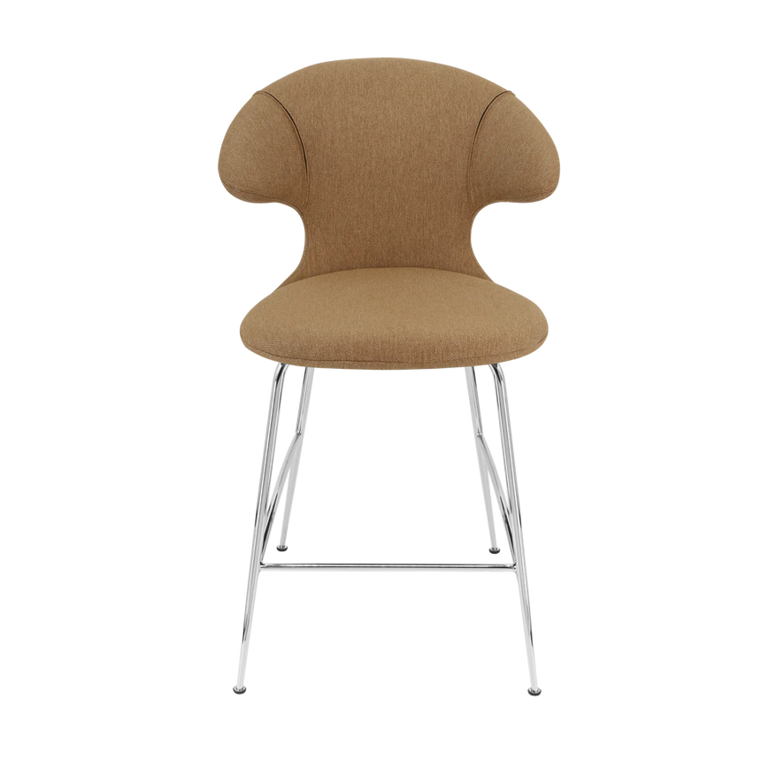 Time Flies szövet alacsony bárszék ezüst lábbal