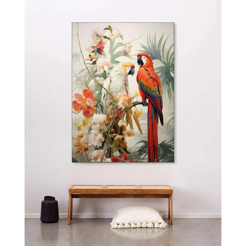 Lovebirds dizájn vászonkép - Dutch Home