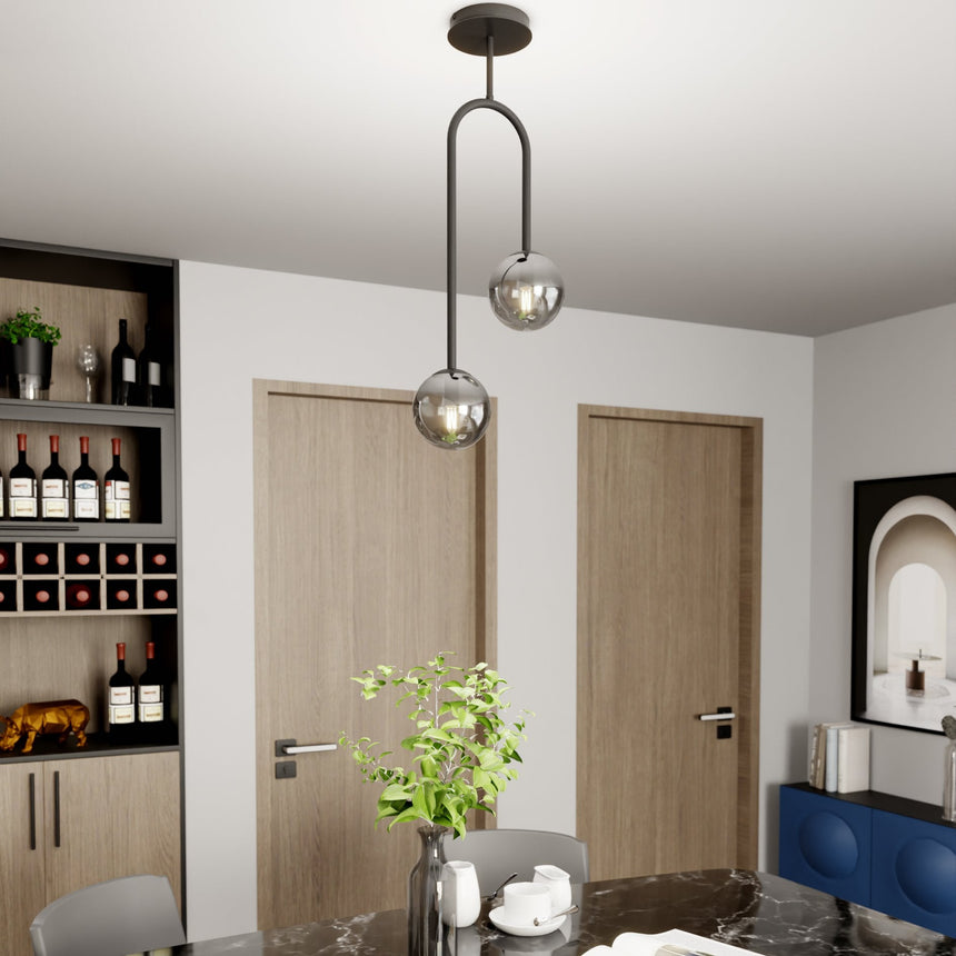 Atria 2 BL fém függőlámpa