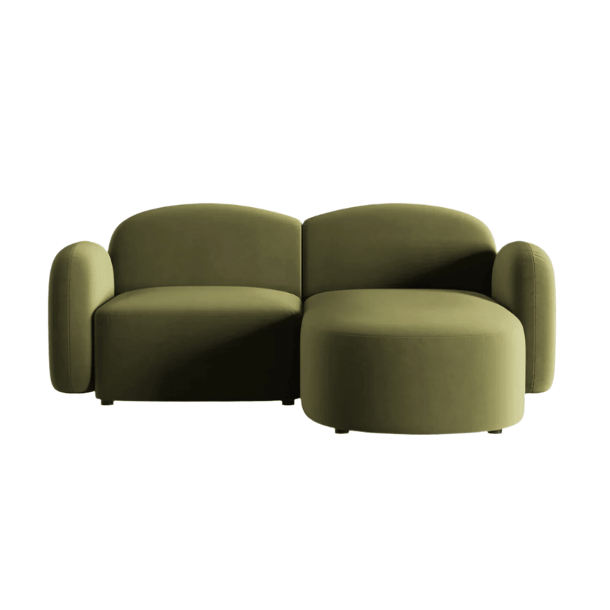 Blair jobbos bársony sarokkanapé 194x167