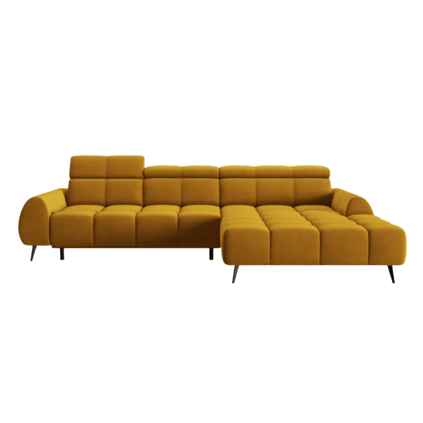 Alyse right-hand velvet corner sofa