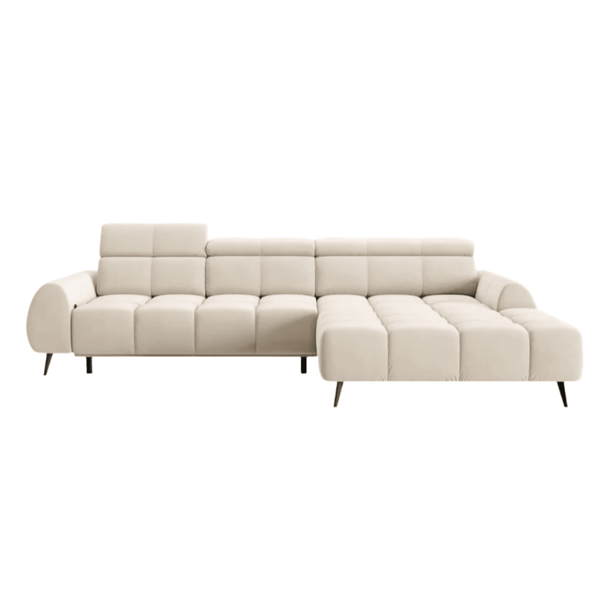 Alyse right-hand velvet corner sofa