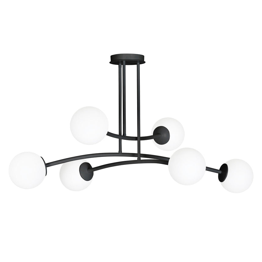 Halldor 6 fém mennyezeti lámpa