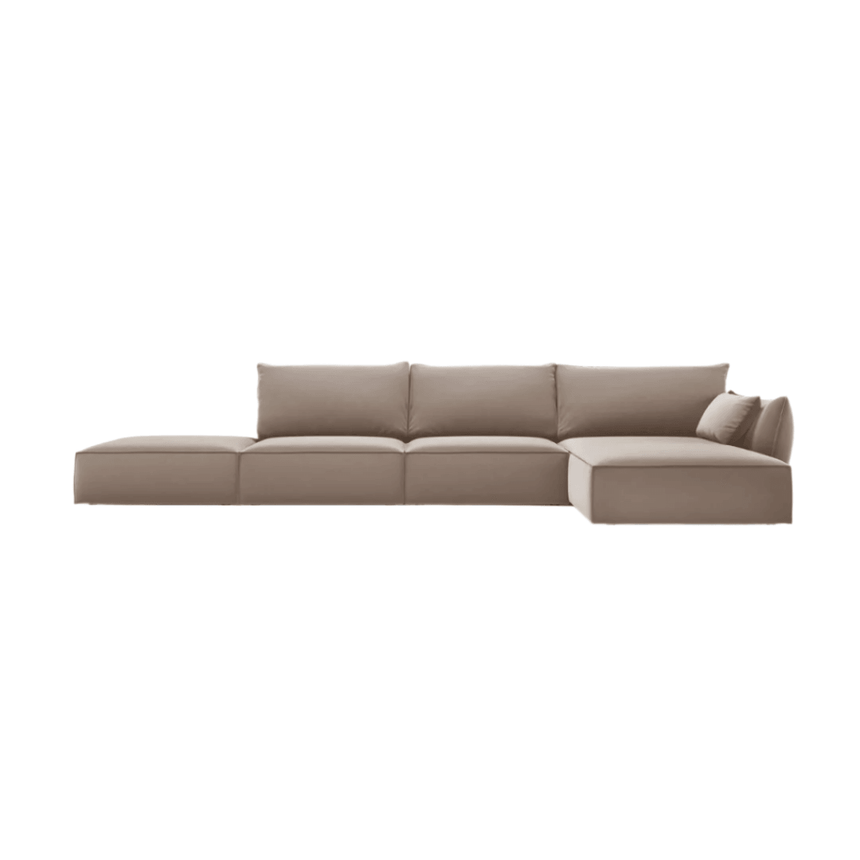 Kaelle right-hand velvet corner sofa 364x171