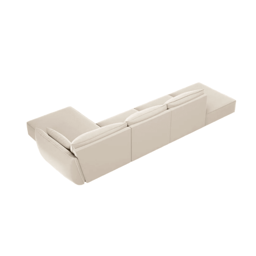 Kaelle right-hand velvet corner sofa 364x171