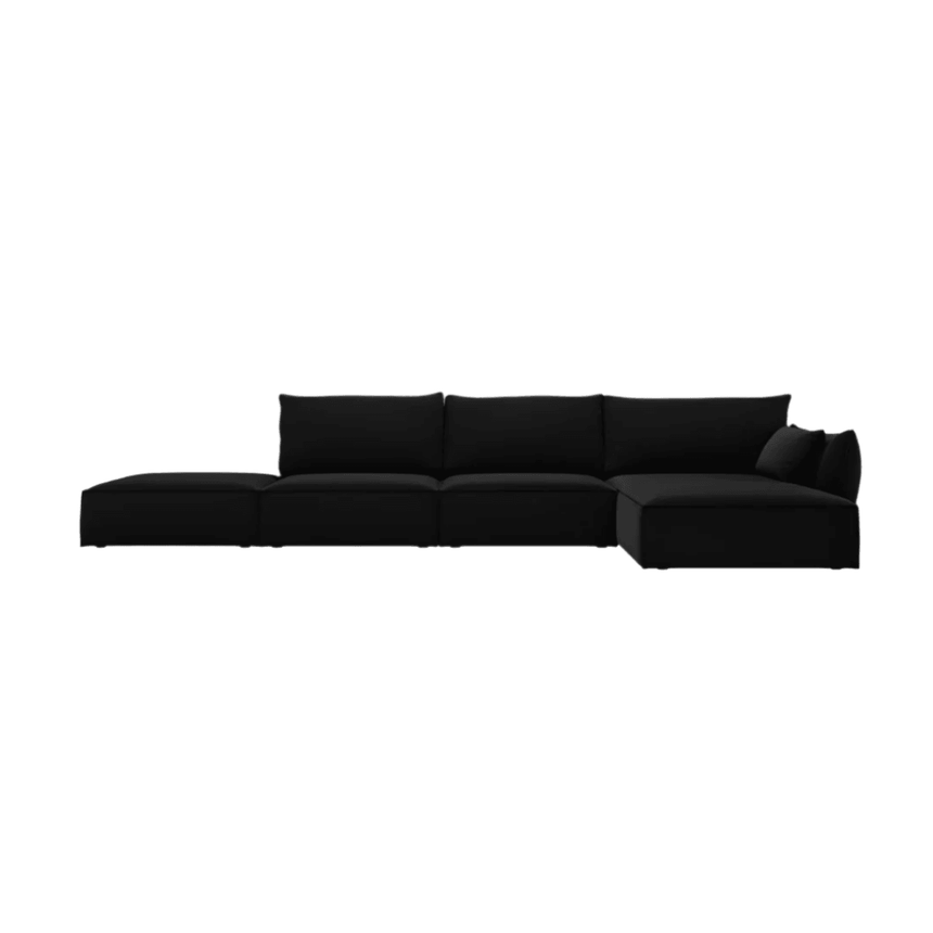 Kaelle right-hand velvet corner sofa 364x171