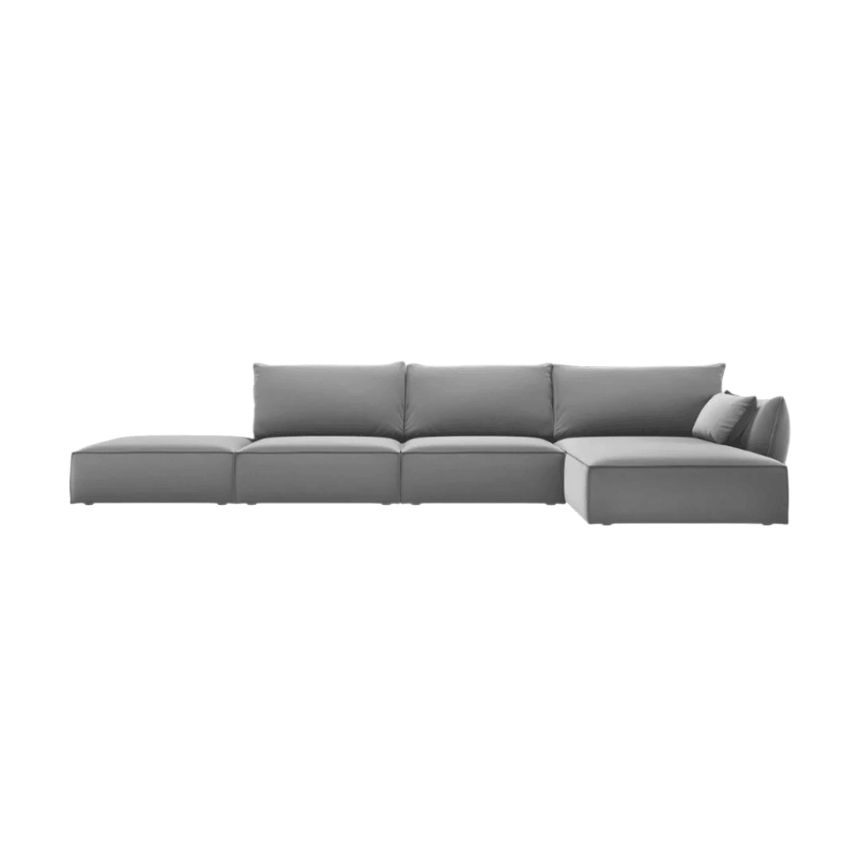 Kaelle right-hand velvet corner sofa 364x171