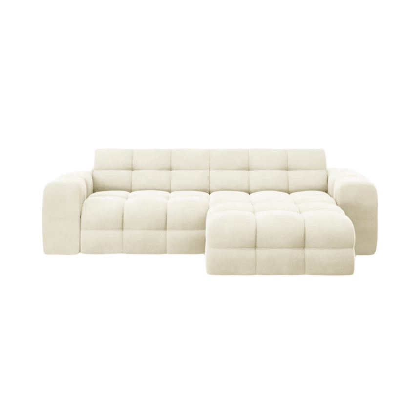 Kendal jobbos bársony sarokkanapé 256x173