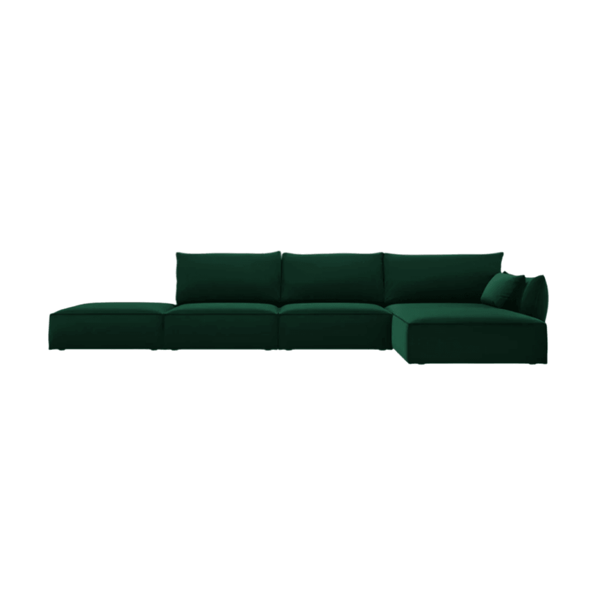 Kaelle right-hand velvet corner sofa 364x171
