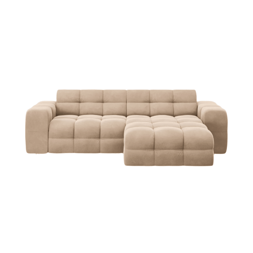 Kendal jobbos bársony sarokkanapé 256x173