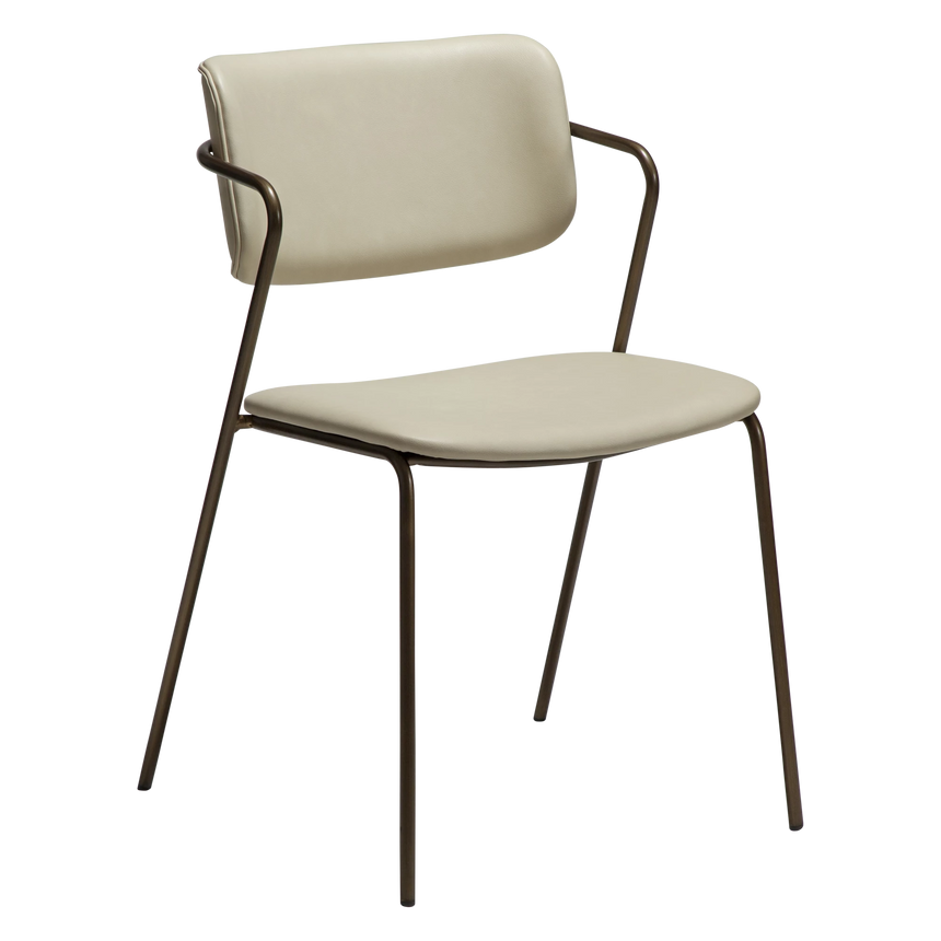 Zed textilbőr szék antik lábbal