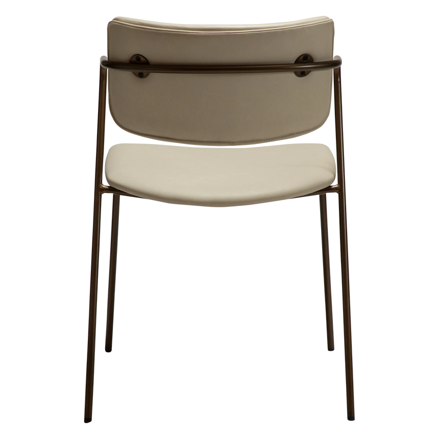 Zed textilbőr szék antik lábbal