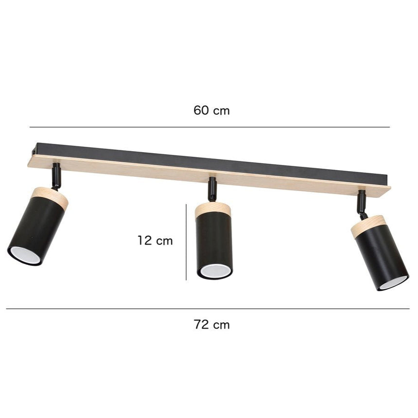 Elba 3 fém mennyezeti lámpa