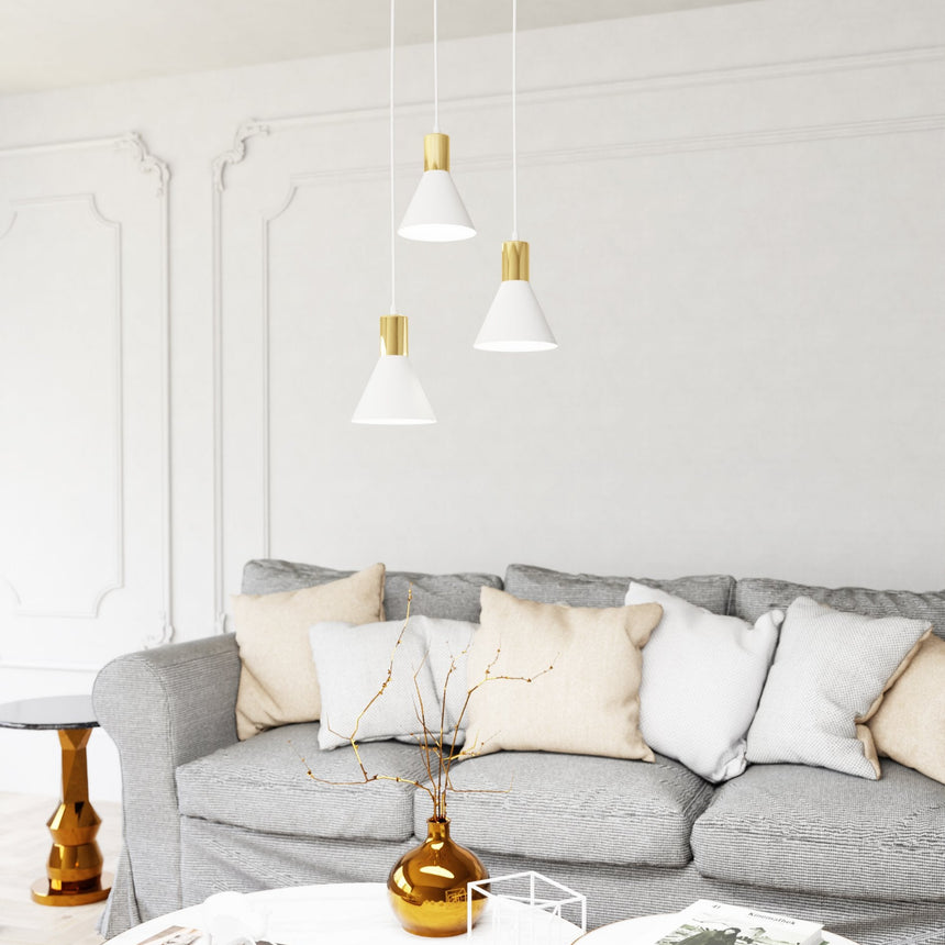 Rosa 3 Prem fém függőlámpa