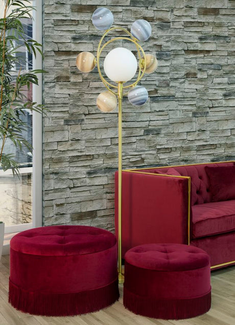 Monkey resin table lamp 34cm