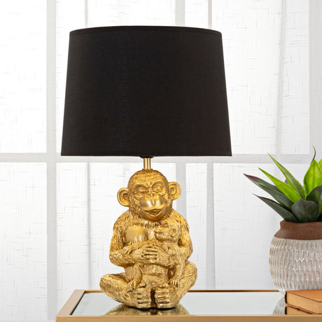 Monkey Mum műgyanta asztali lámpa