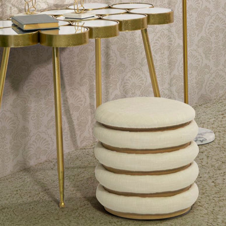 Damasco fabric footrest