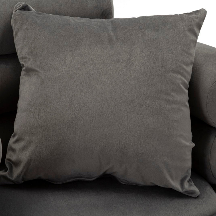 Silvery velvet armchair