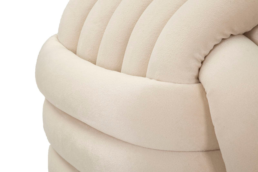 Softy velvet pouf