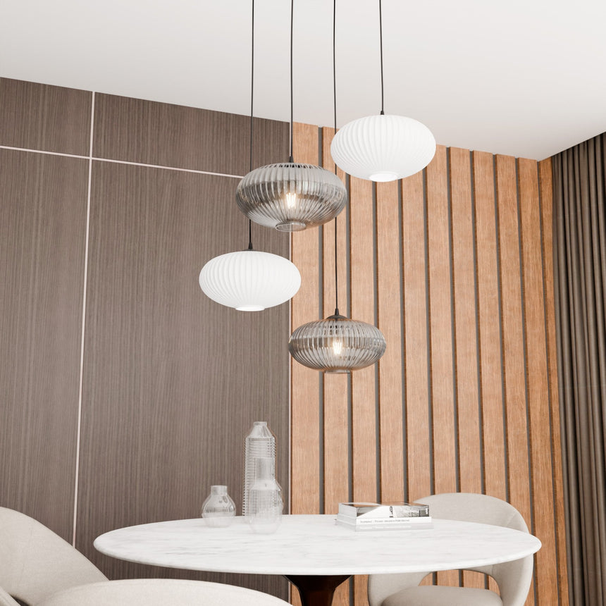 Coco 4 BL Prem Mix glass pendant lamp