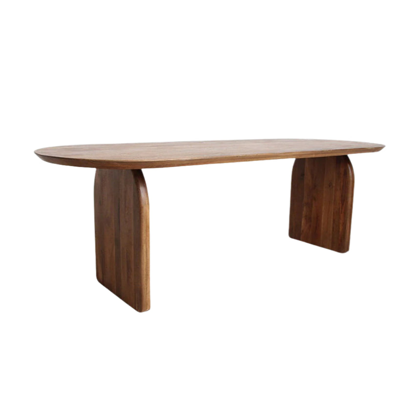 Bullnose fa étkezőasztal 180x90