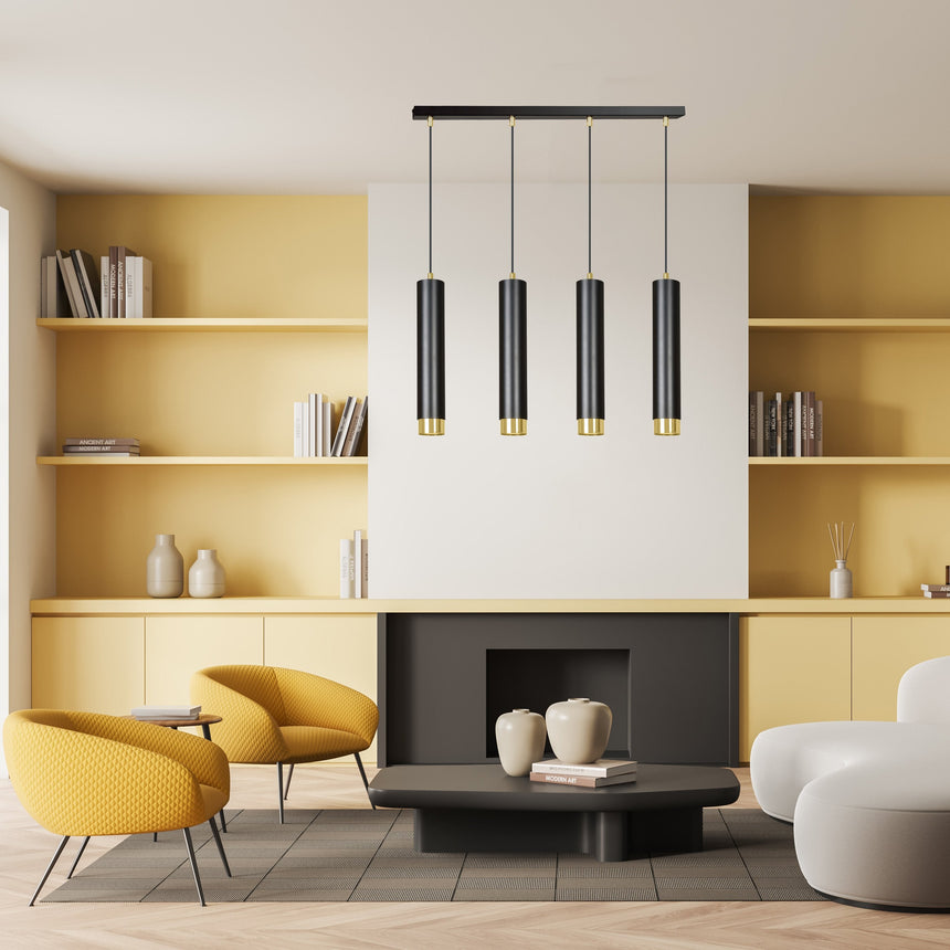 Kibo 4 BL metal pendant lamp