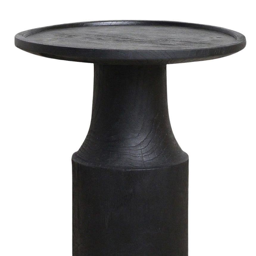 Nero Midnight wooden side table