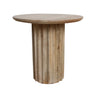 Bullnose wooden side table Ø50