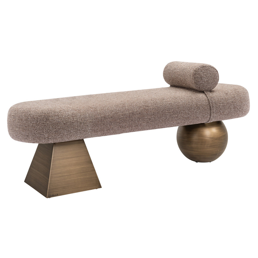 Alexander Jones Geneva pad – Barna tweed és vas, 148 cm