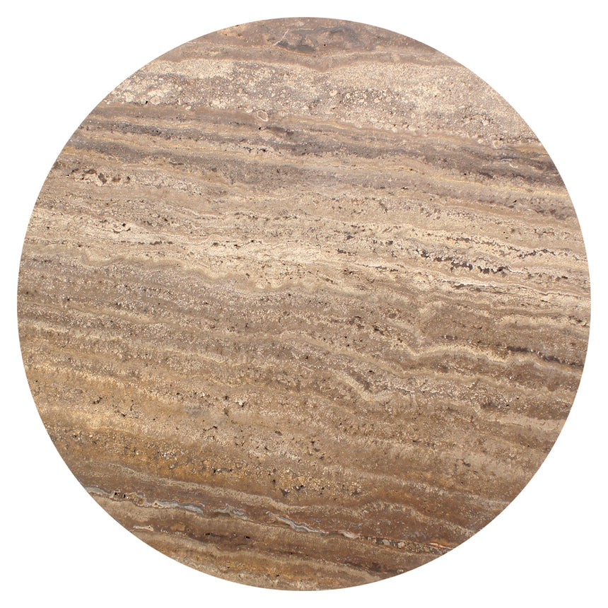 Russo lerakóasztal – Travertin mészkő és antikolt sárgaréz