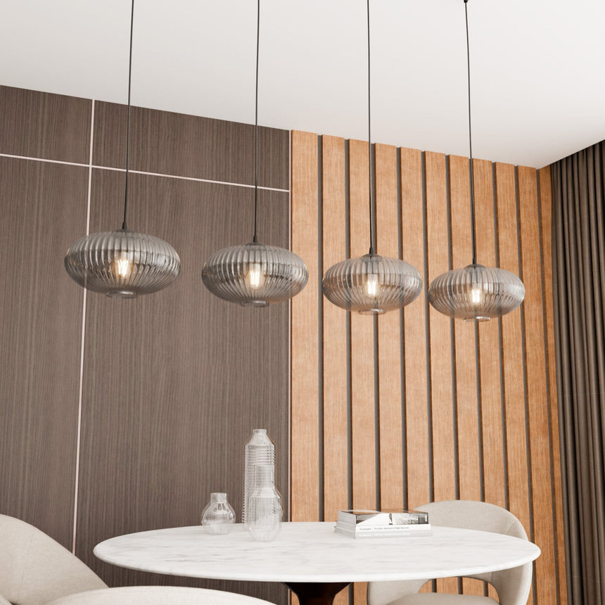 Coco 4 BL glass pendant lamp