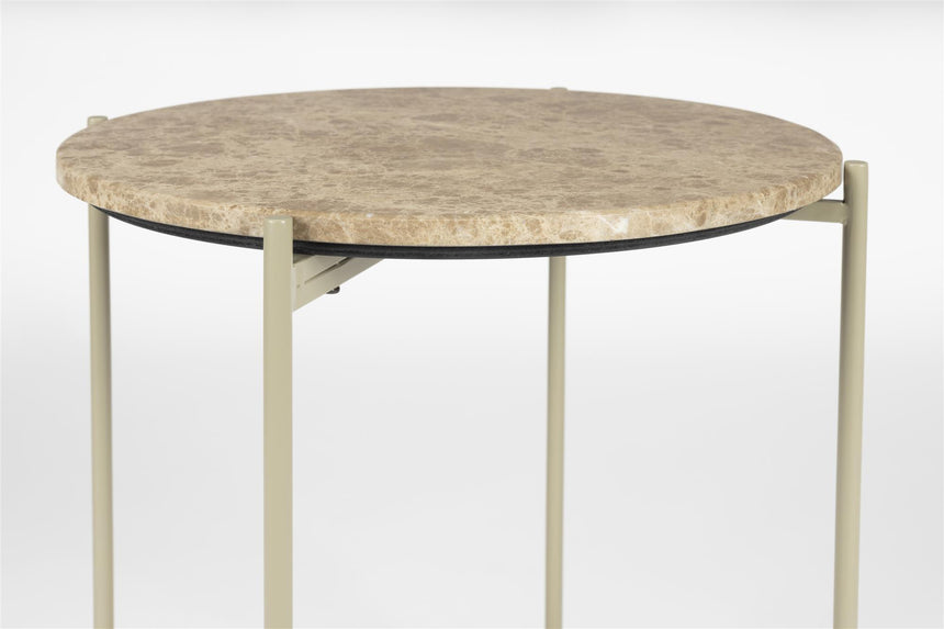 Tooz dohányzóasztal – Bézs márvány, közepes méret