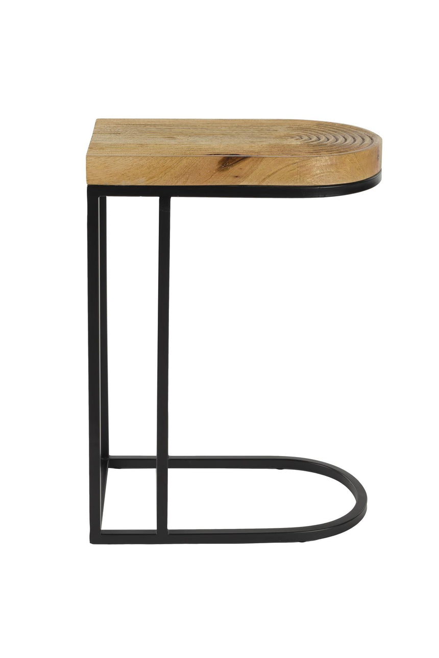 Zide Lerakóasztal – Mangófa és fekete fém