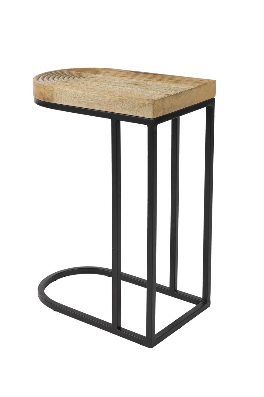 Zide Lerakóasztal – Mangófa és fekete fém