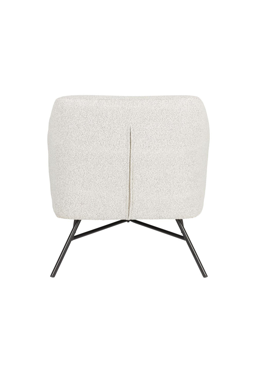 Joaz lounge fotel – Modern kárpitozás, fekete fém vázzal